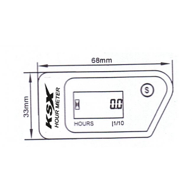 Betriebsstundenzähler ContaRex, Format 80 mm Durchmesser, 12 36